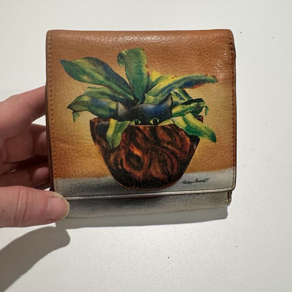 RARE “Boo In A Bowl” Icon Wallet (ʻeleʻele Popoki), Koa Wood Bowl by Peggy Chun